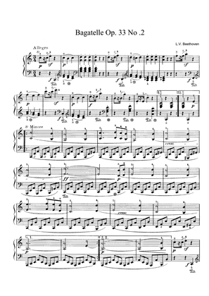 Beethoven Bagatelle Op. 33 No. 2 in C Major