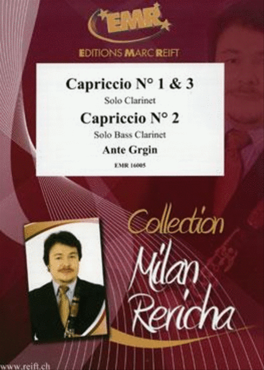 Capriccio No. 1, 2 & 3 Bass Clarinet scores gallery preview page 1