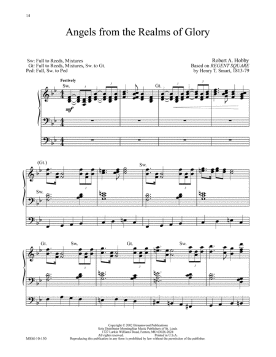 Three Christmas Preludes, Set 2 Organ scores gallery preview page 10