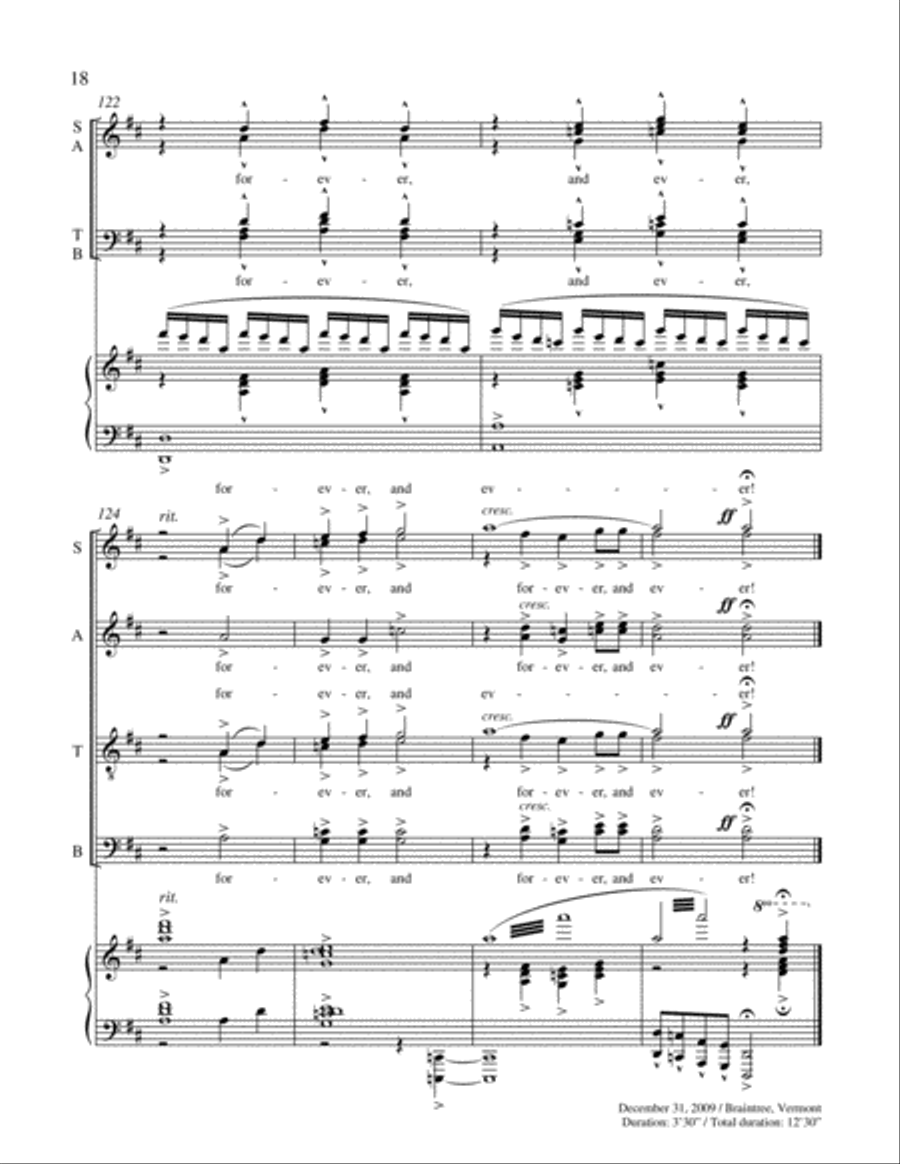 Alpha and Omega: No. 3 The Child is Born 4-Part scores gallery preview page 21