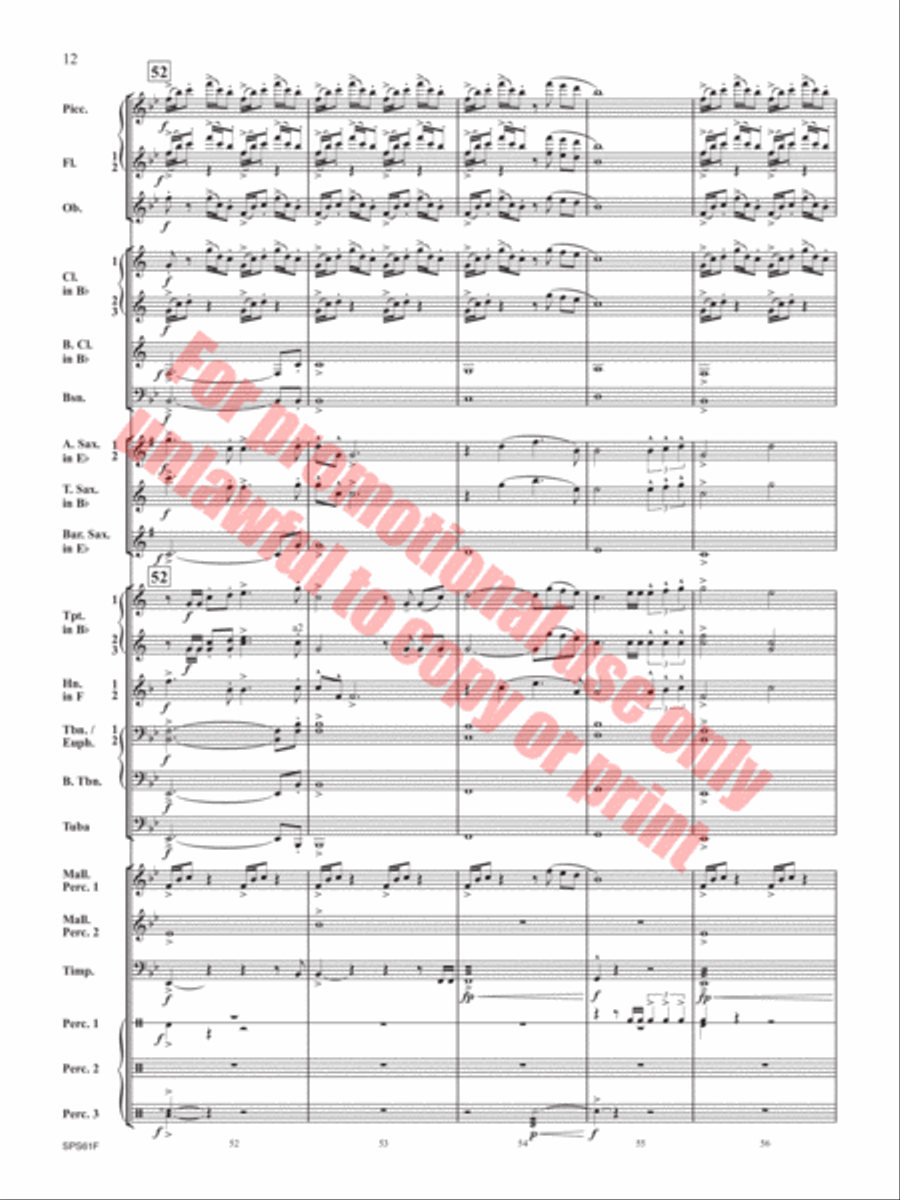 The Lake in the Sky The Lake in the Sky Concert Band scores gallery preview page 13