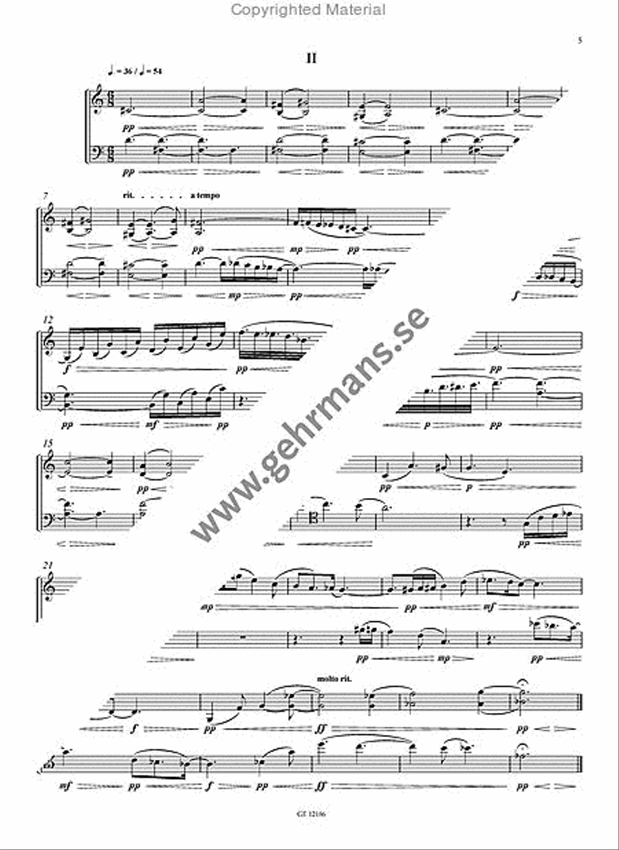 Three Pieces for Violin and Cello Cello scores gallery preview page 3