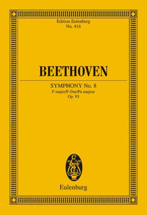 Book cover for Symphony No. 8 F major