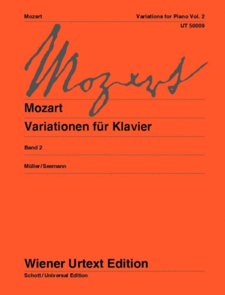 Mozart : Variations for Piano, Vol 2