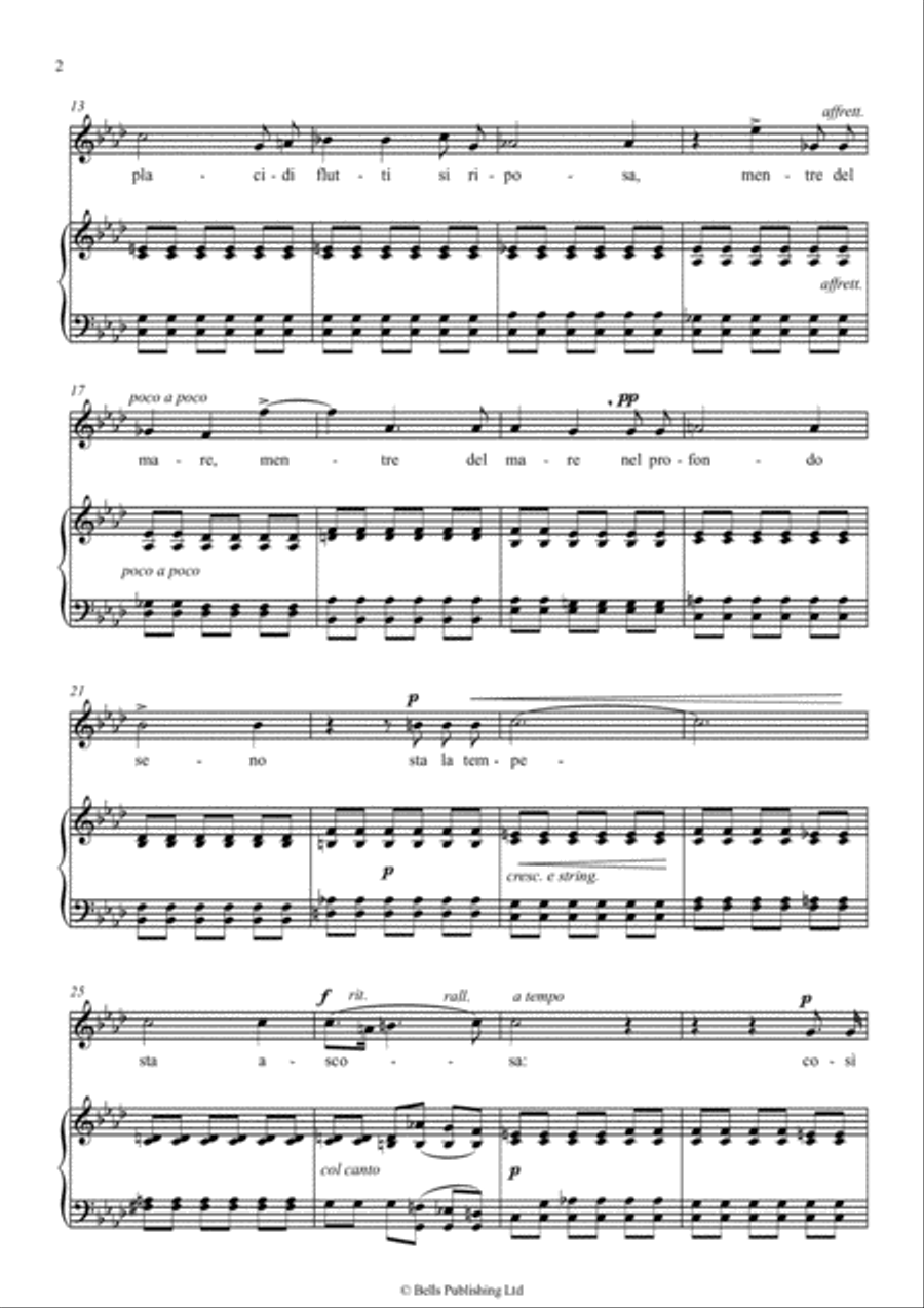 Come raggio di sol (F minor) Voice Solo scores gallery preview page 2