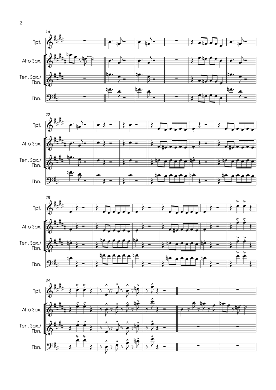 I Got You (I Feel Good) Small Ensemble scores gallery preview page 6