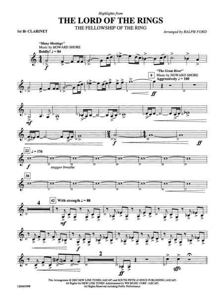 Lord of the Rings - Main Theme Sheet Music (Piano)
