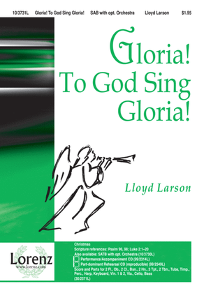 Book cover for Gloria! To God Sing Gloria!