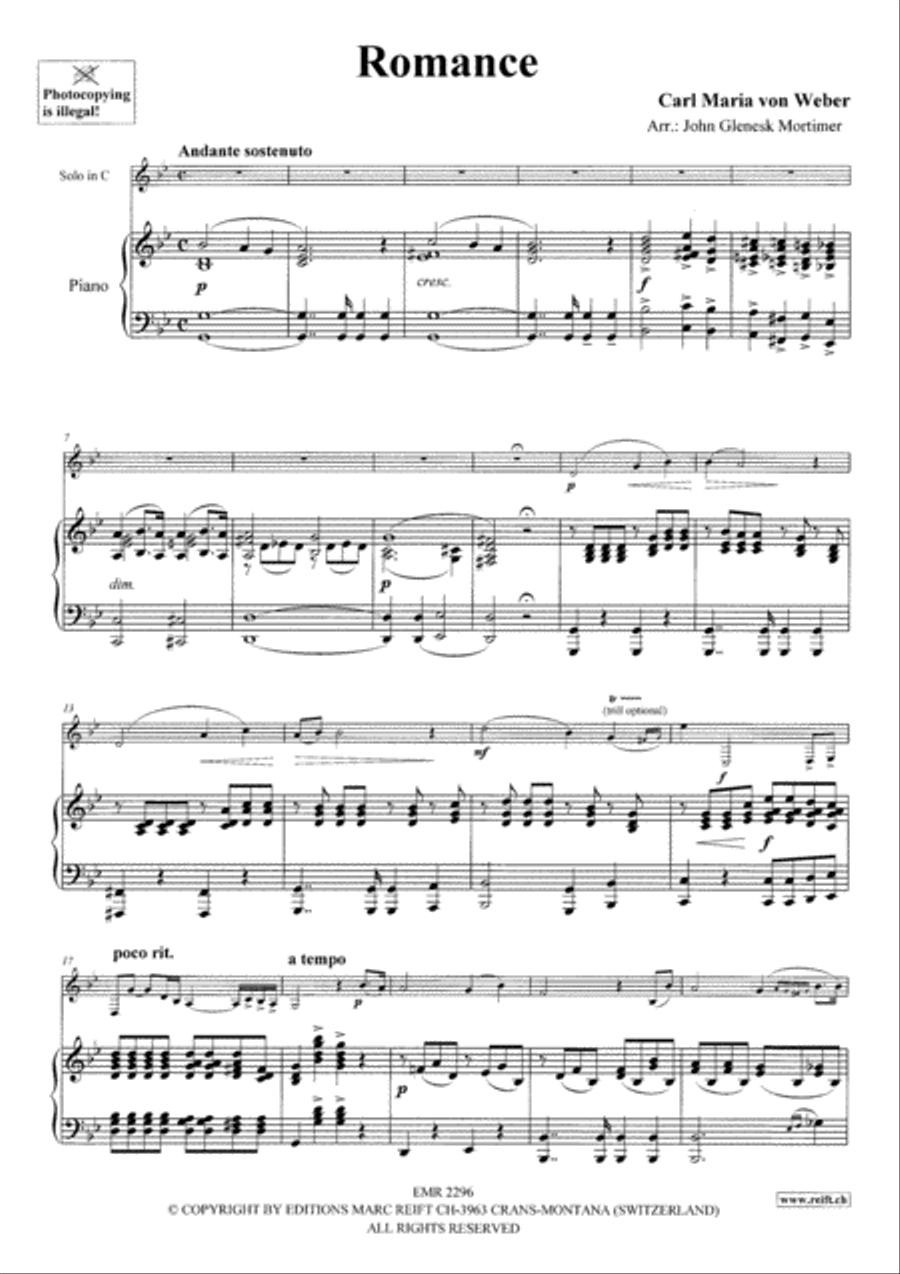Romance Bassoon Solo scores gallery preview page 3
