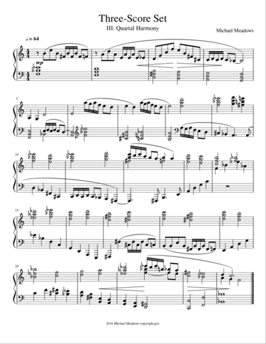 Three-Score Set: III. Quartal Harmony image number null