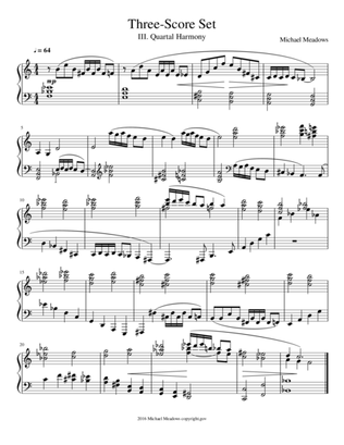 Three-Score Set: III. Quartal Harmony