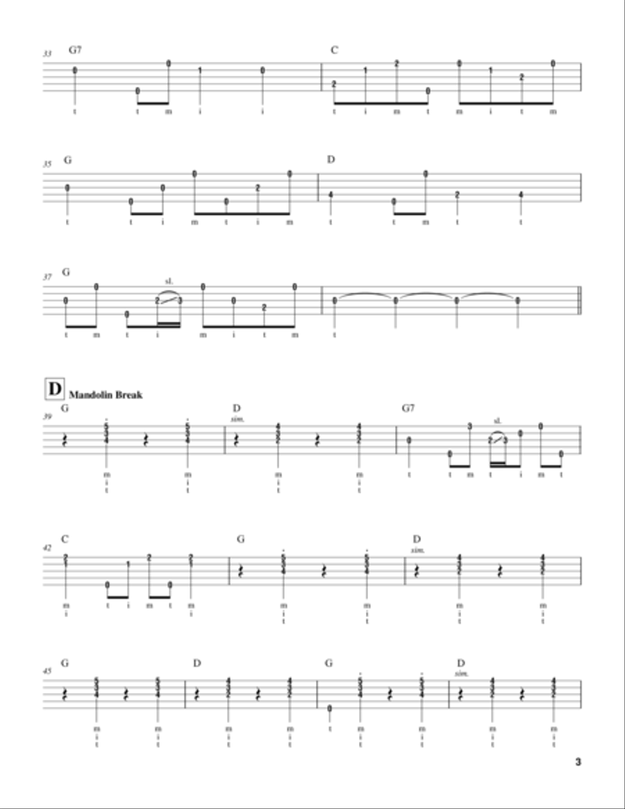 Grandfather's Clock Banjo scores gallery preview page 3