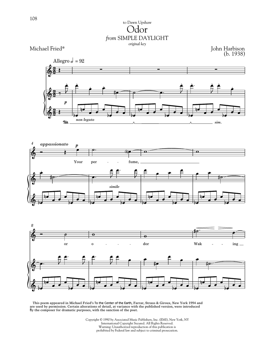 Odor Odor High Voice scores gallery preview page 1