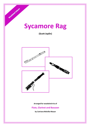 Book cover for Sycamore Rag (flute, clarinet and bassoon)