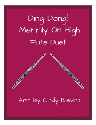 Book cover for Ding Dong! Merrily On High, for Flute Duet