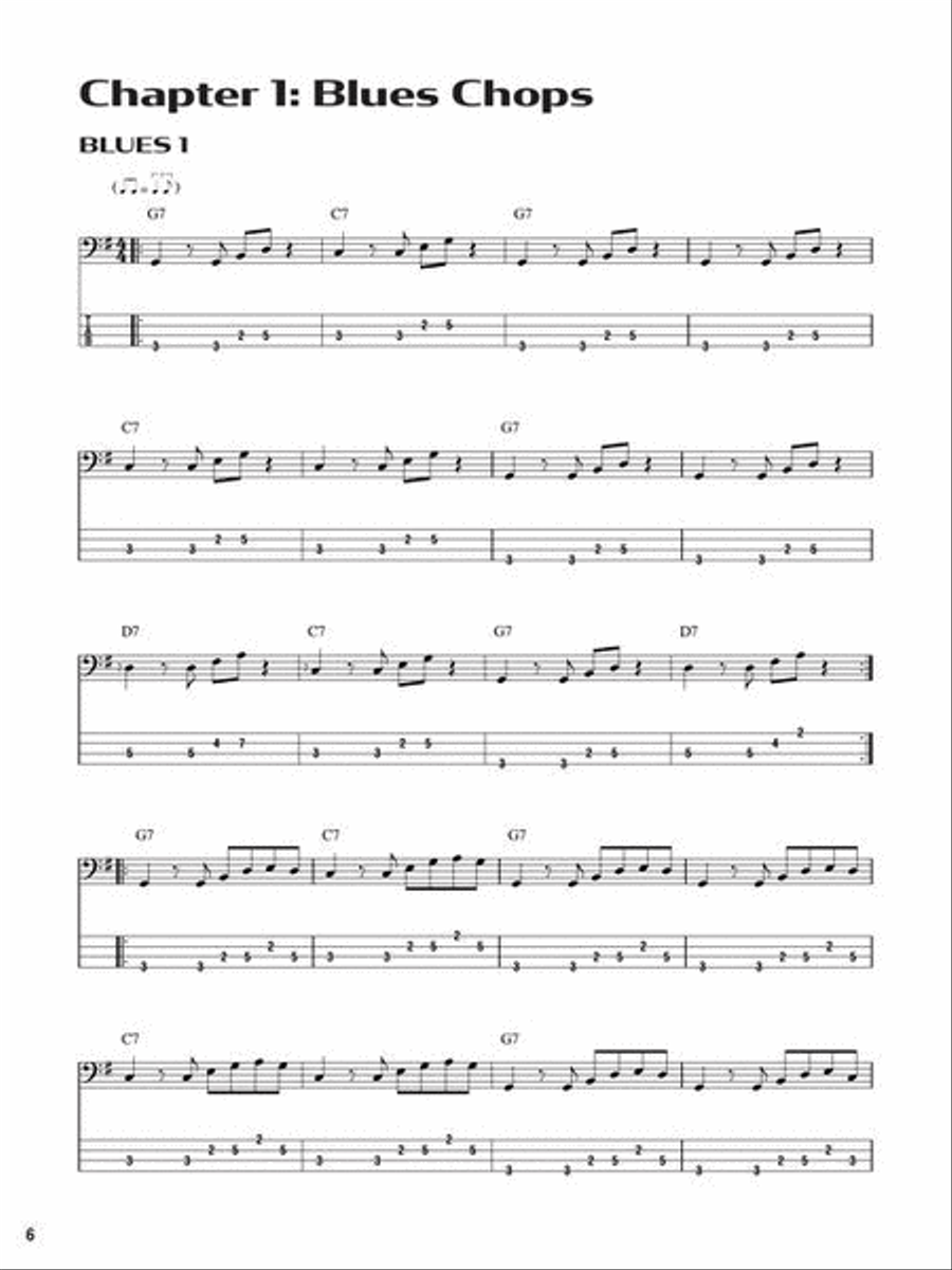 Bass Chops Bass Guitar Tablature scores gallery preview page 6