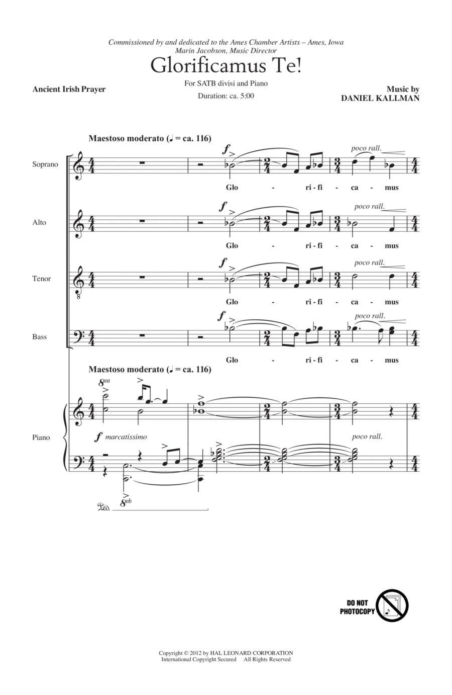 Glorificamus Te! Glorificamus Te! 4-Part scores gallery preview page 1