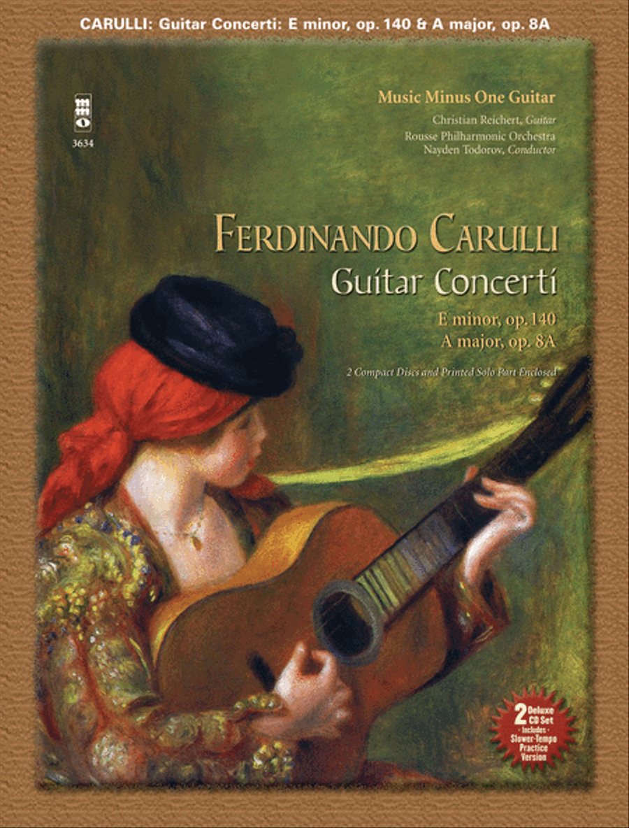 Carulli – Two Guitar Concerti (E Minor Op. 140 and A Major Op. 8a) Acoustic Guitar scores gallery preview page 1