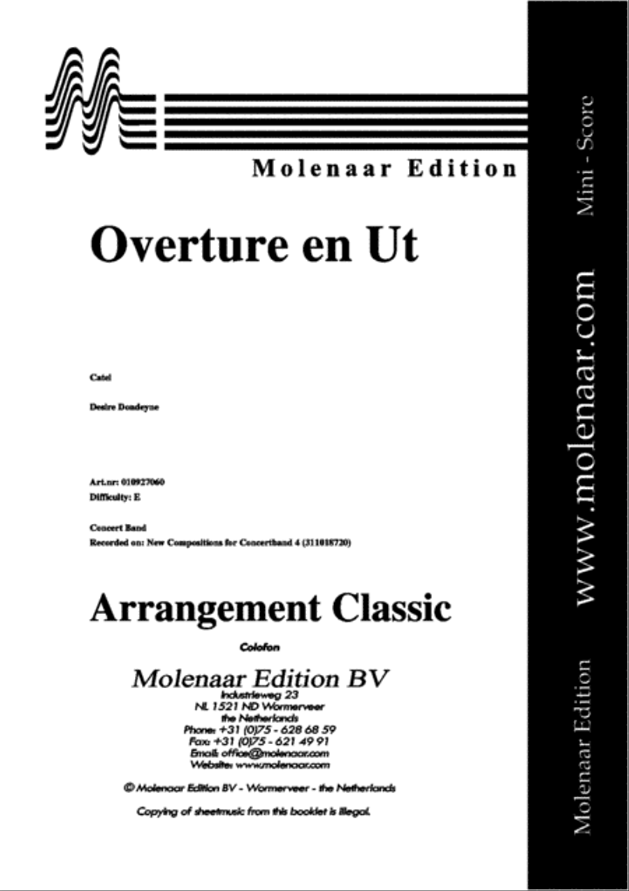 Overture en Ut Concert Band scores gallery preview page 2