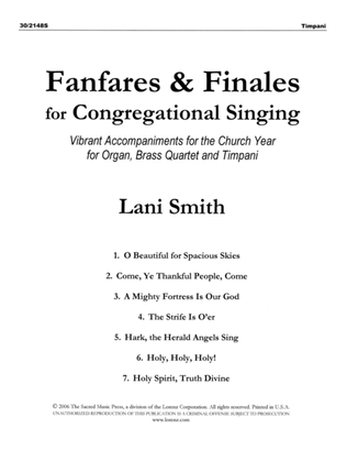 Fanfares and Finales for Congregational Singing - Brass and Timpani Parts