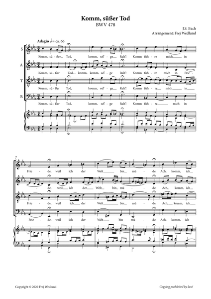 Komm süsser Tod (Come, Sweet Death), BWV 478 image number null
