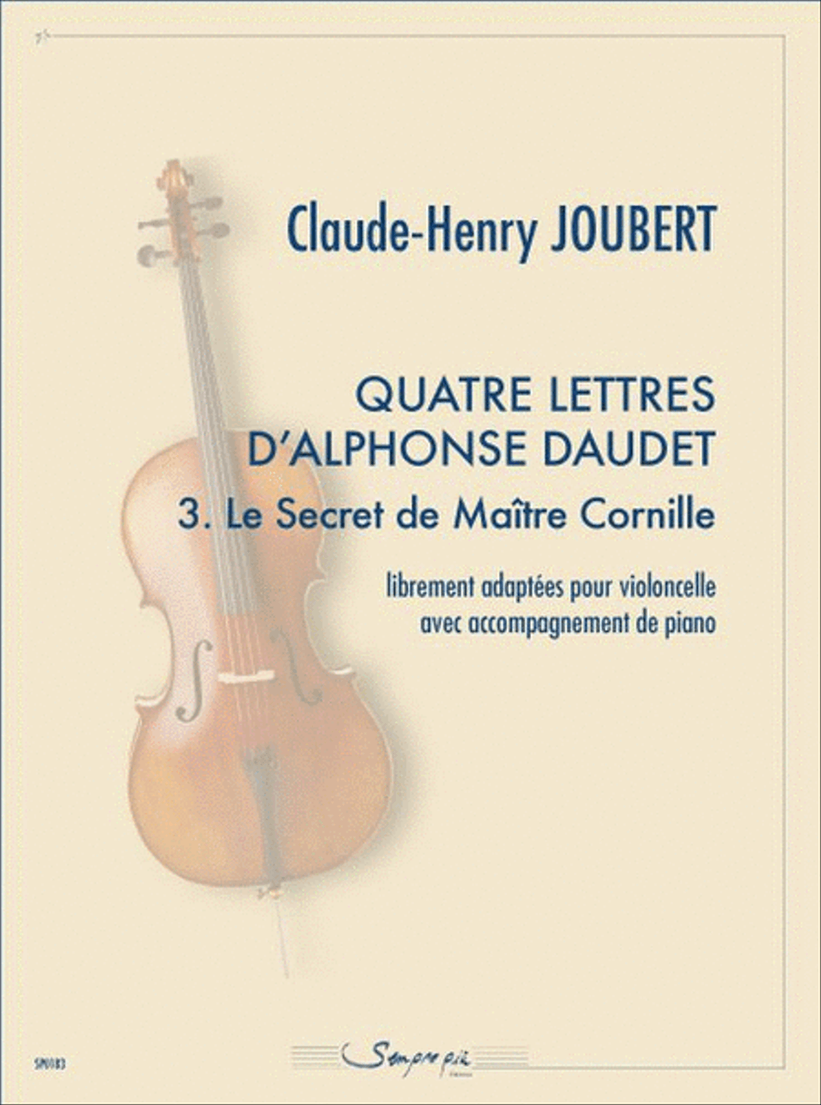 4 lettres d'Alphonse Daudet 3 Piano Accompaniment scores gallery preview page 1