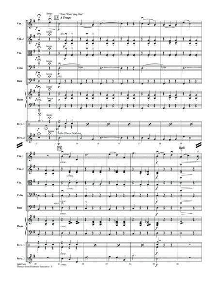 Themes from Pirates of Penzance - Conductor Score (Full Score)