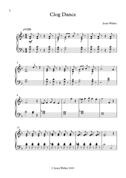 Clog Dance piano solo (late beginners) image number null