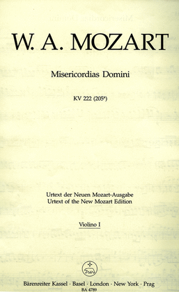 Misericordias Domini KV 222 (205a)