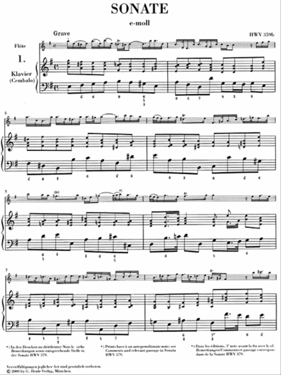 Flute Sonatas – Volume 1 Flute Solo scores gallery preview page 2