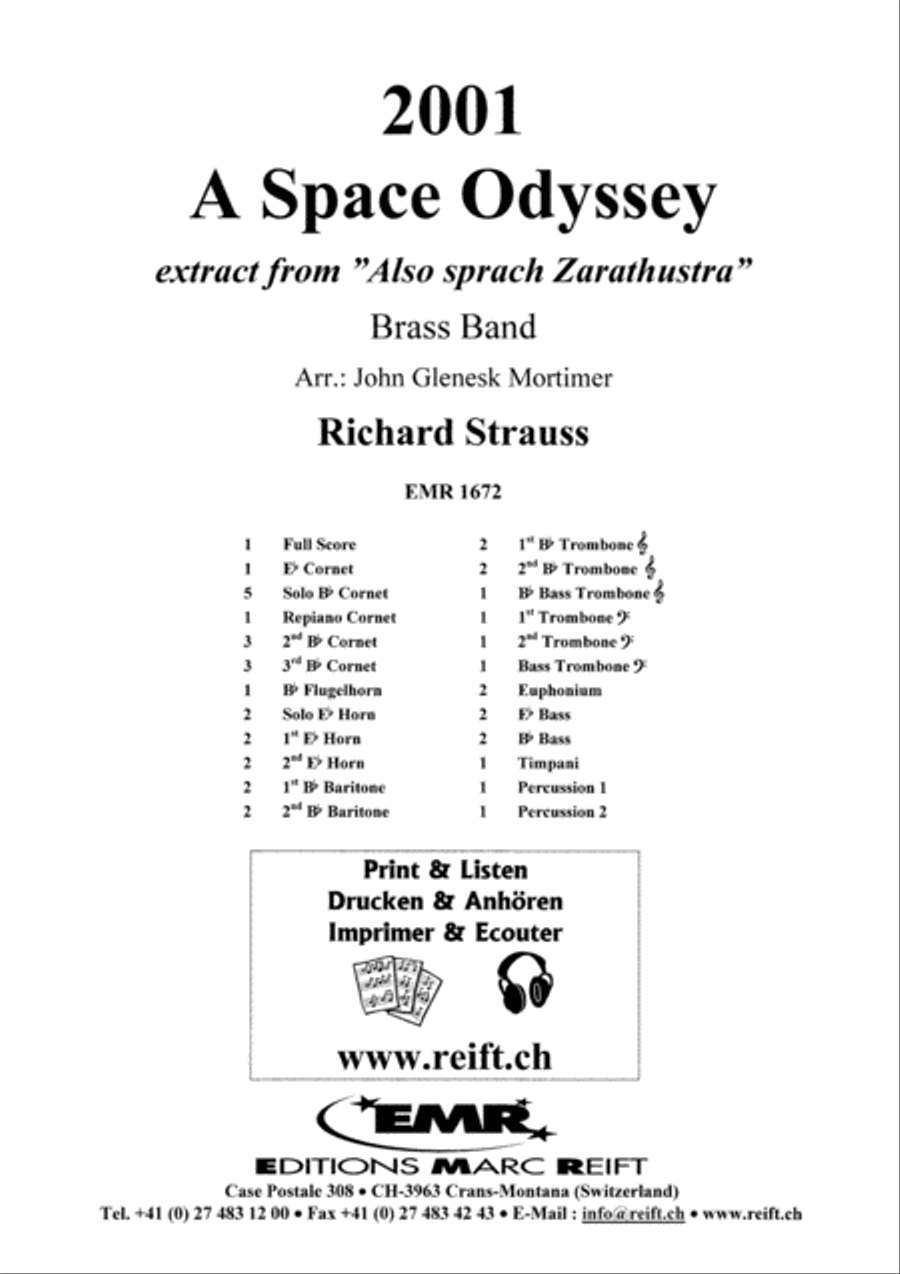 2001 A Space Odyssey Brass Band scores gallery preview page 2
