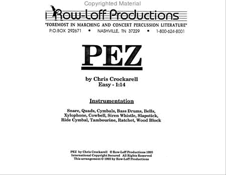 Pez Percussion Ensemble scores gallery preview page 2