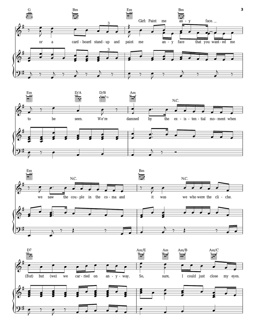 You Don't Know Me Piano, Vocal, Guitar scores gallery preview page 3