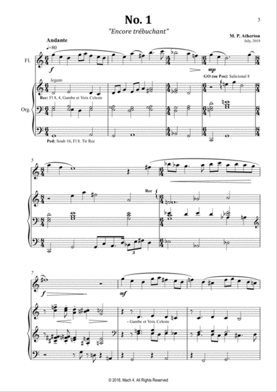 Trois Vignettes Woodwind Duet scores gallery preview page 3