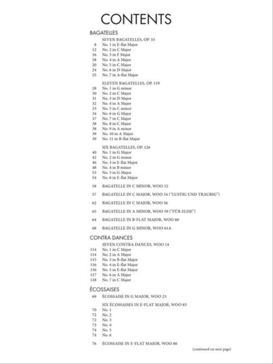 The Giant Book of Beethoven: Short Works and Selected Sonatas Piano Solo scores gallery preview page 3