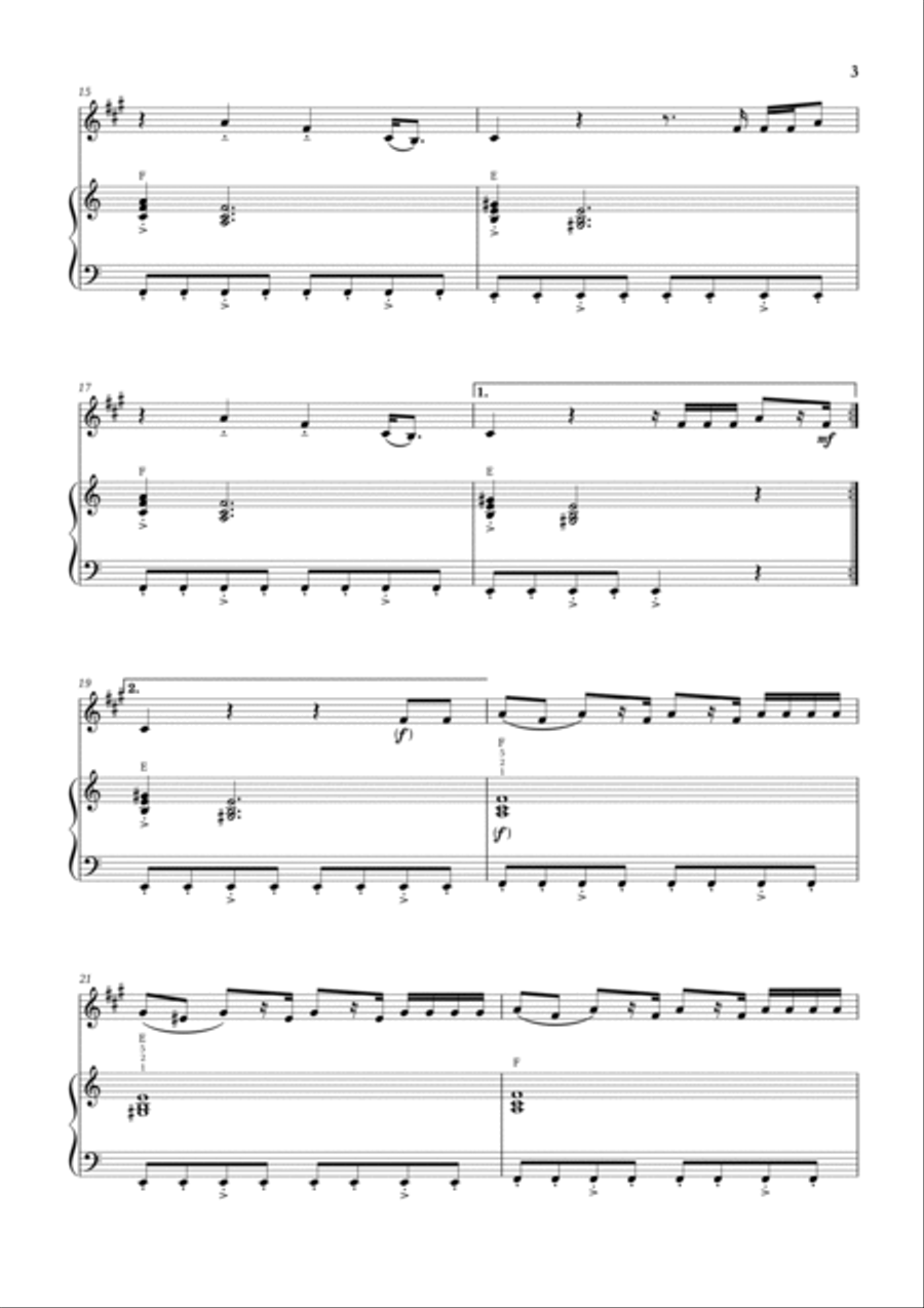 Enemy Baritone Saxophone scores gallery preview page 3