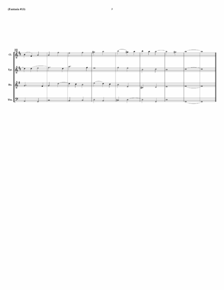 Fantasia (Air) #13 For 4 Viols - for Wind Quartet image number null