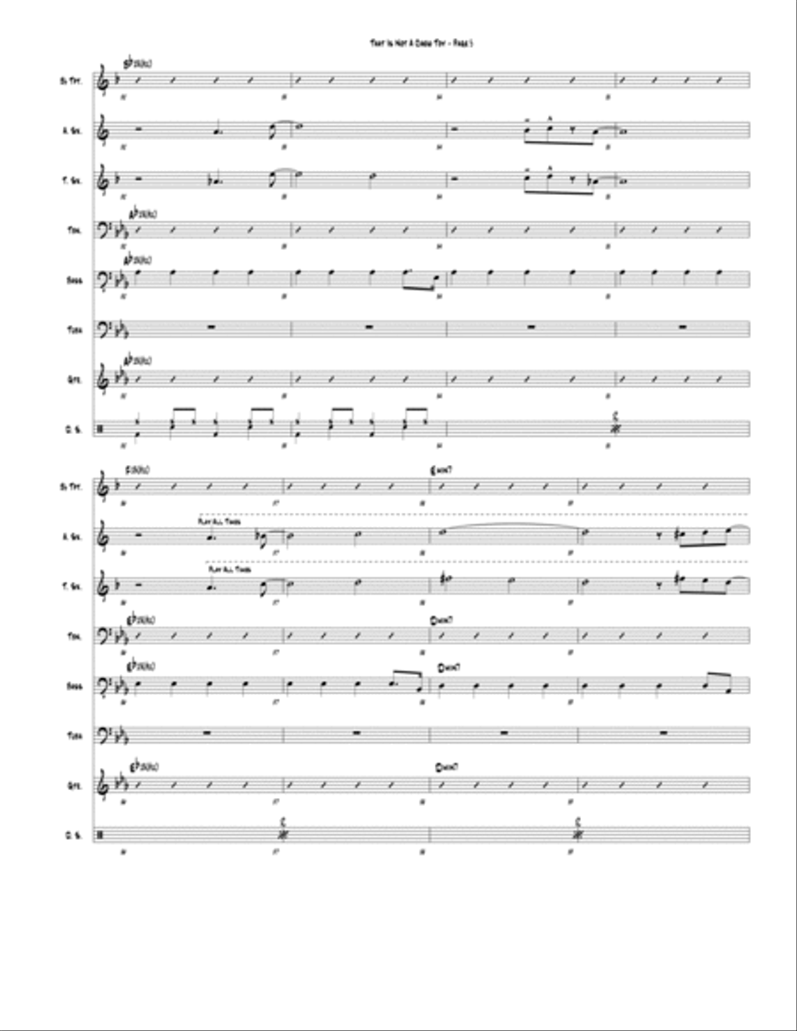 That Is Not A Chew Toy (septet version / Blowholes) Jazz Ensemble scores gallery preview page 5