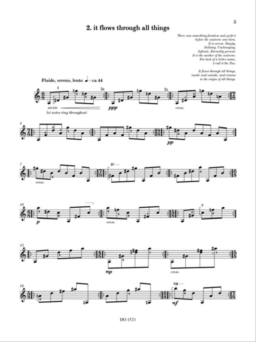 ...empty mind, open heart... Classical Guitar scores gallery preview page 6