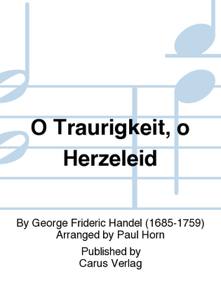 Book cover for O Traurigkeit, o Herzeleid