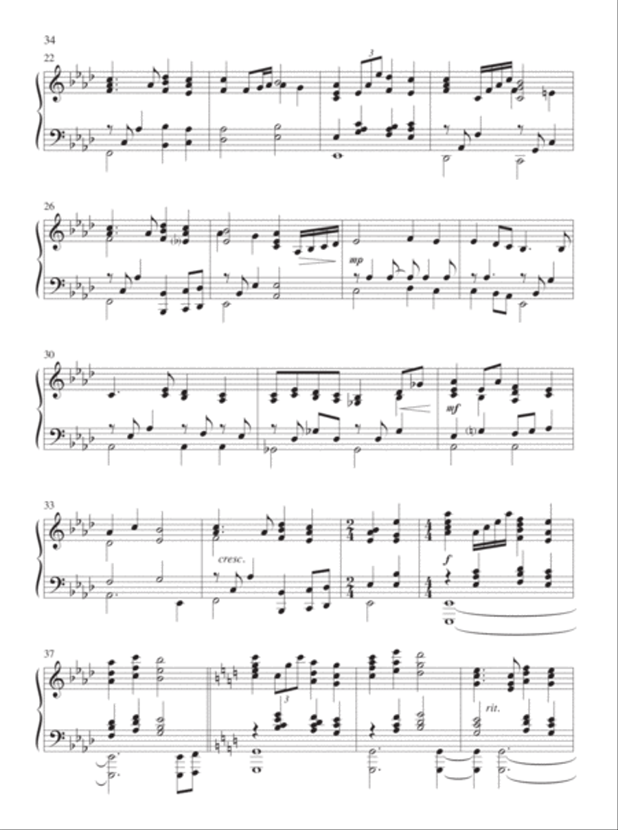 Fill the Earth with Songs Piano Solo scores gallery preview page 22