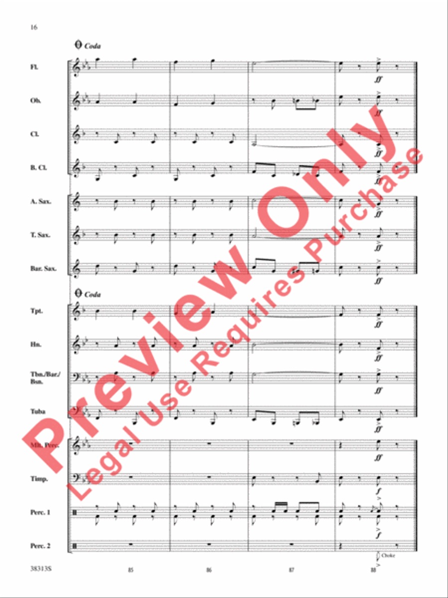 The Chimes of Liberty Concert Band scores gallery preview page 17