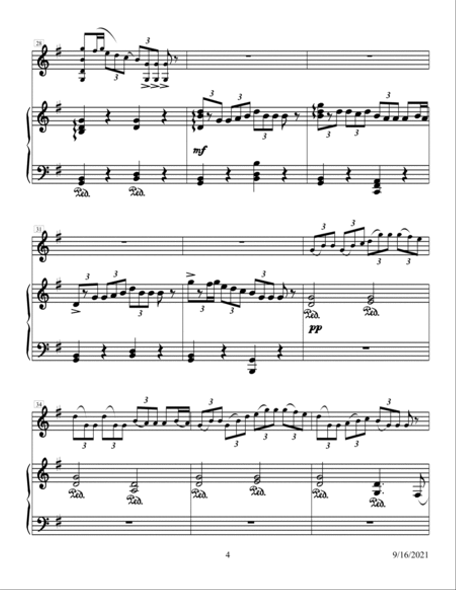 FLING Violin Solo scores gallery preview page 5