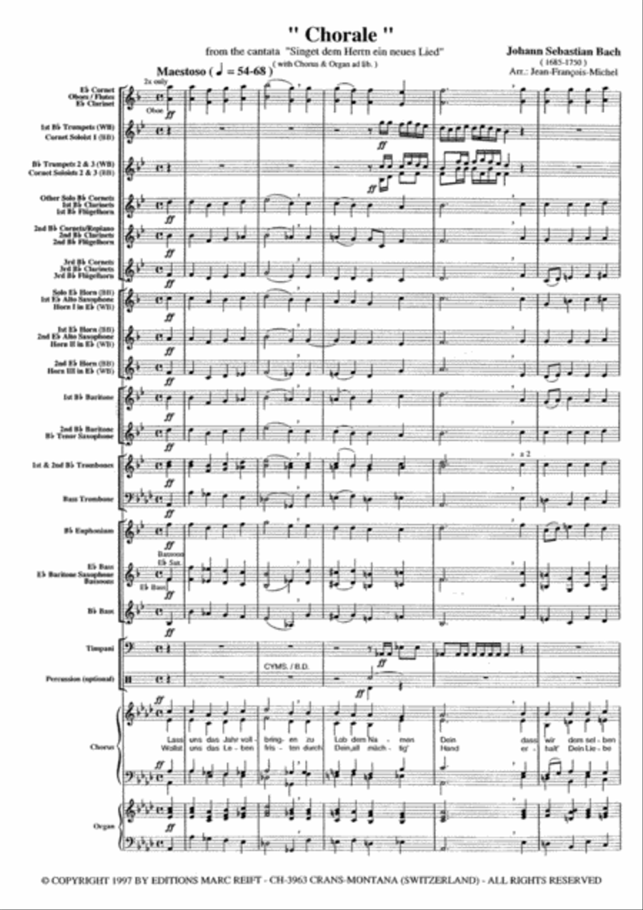 Chorale / Sinfonia & Gavotte 4-Part scores gallery preview page 5