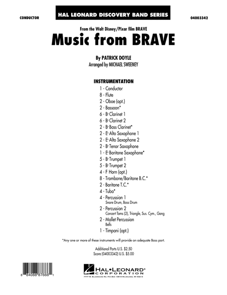 Music From Brave - Conductor Score (Full Score)