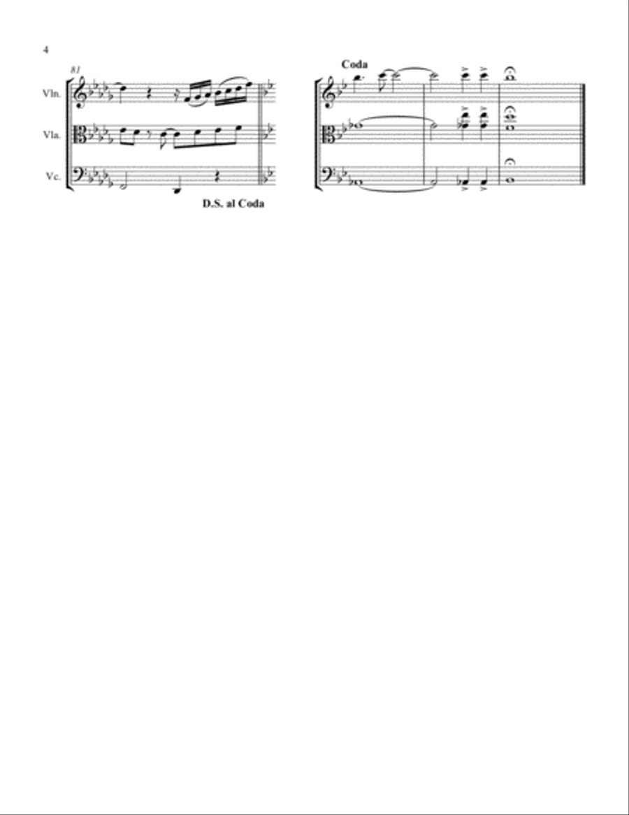 Can't Take My Eyes Off Of You String Trio scores gallery preview page 4