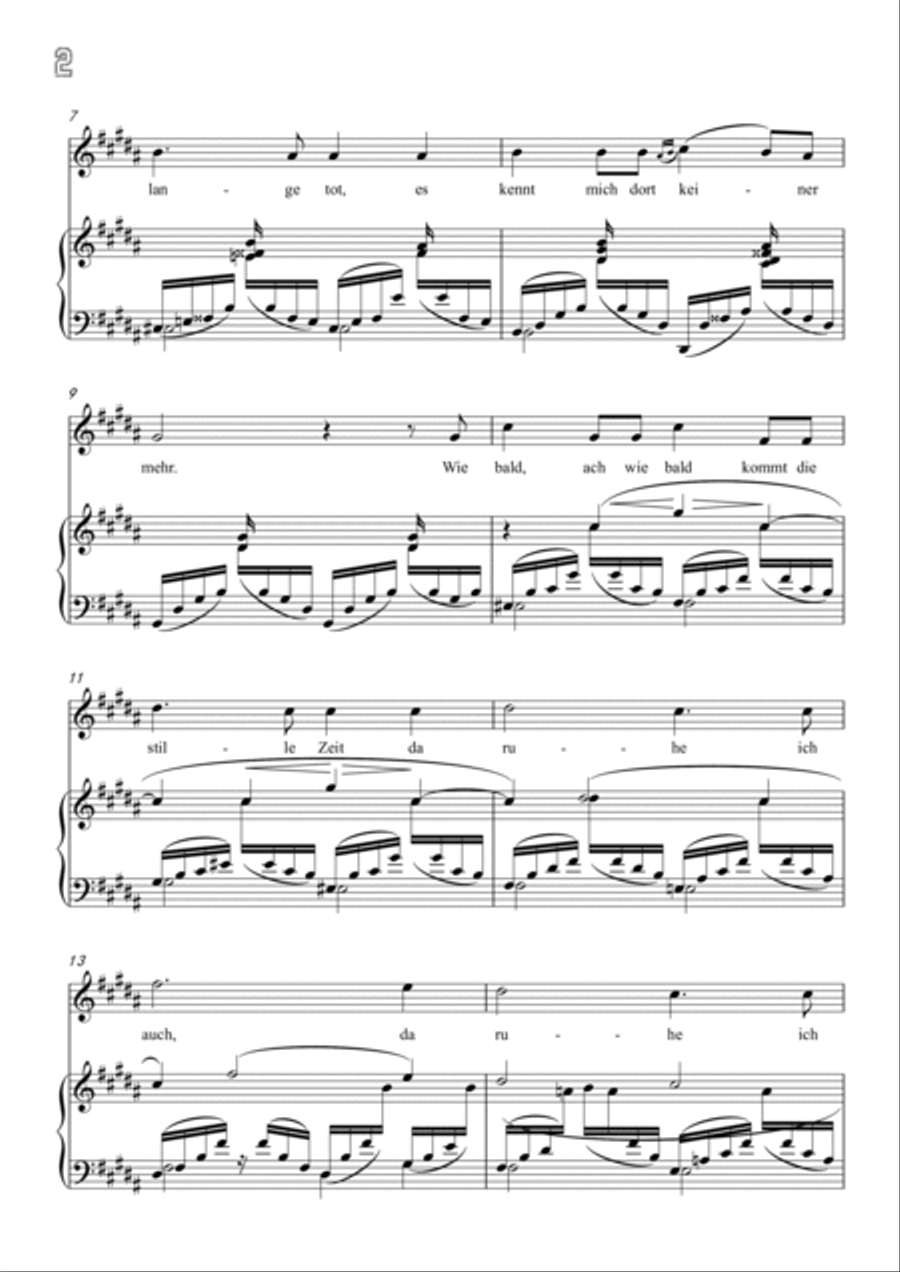 Schumann-In der Fremde in g♯ minor Voice scores gallery preview page 3