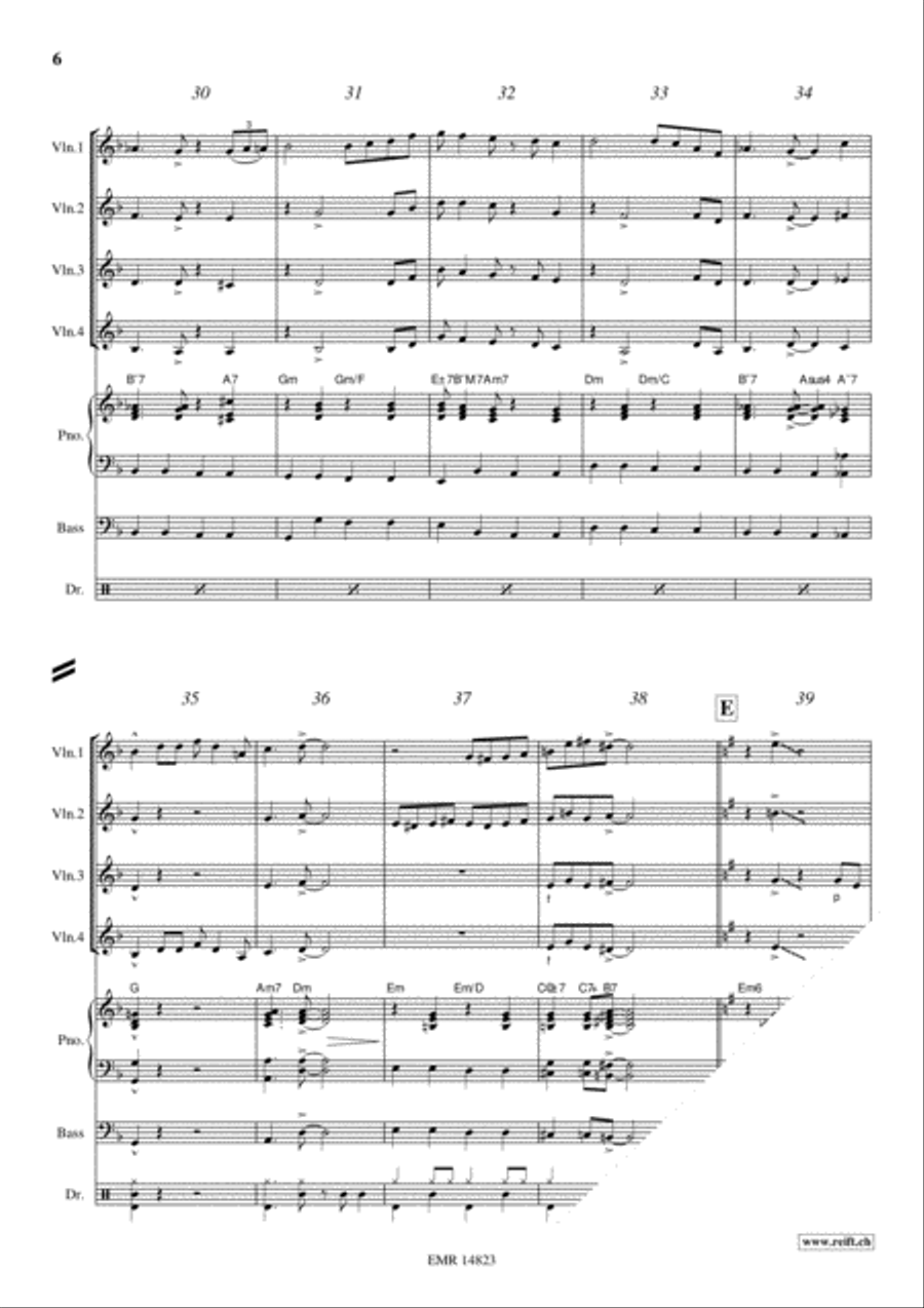 Wade In The Water Violin scores gallery preview page 6