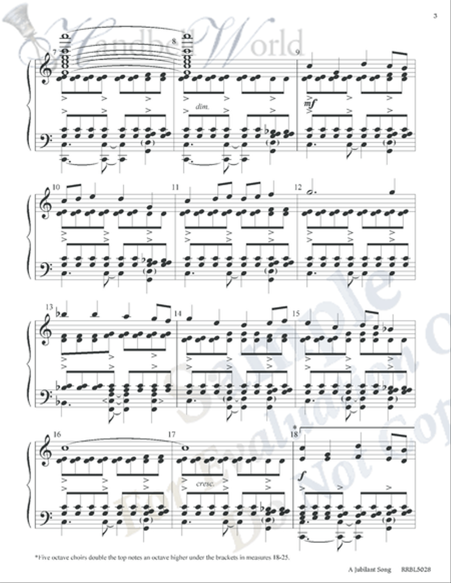 Jubilant Song 5-Octaves scores gallery preview page 6