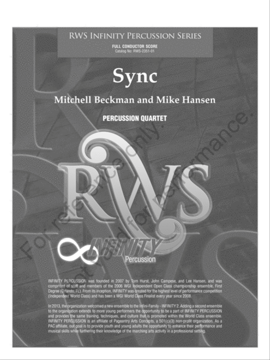 Sync Percussion Ensemble scores gallery preview page 2